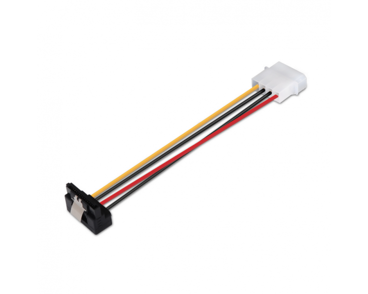 CABLE AISENS SATA ALIM ACODADO ANCLAJES MOLEX 4PIN M SATA H 16CM