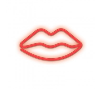 Lampara forever neon led lips red