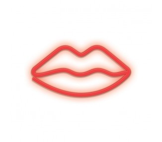 Lampara forever neon led lips red