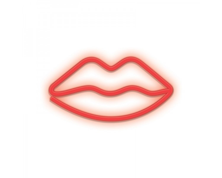 Lampara forever neon led lips red