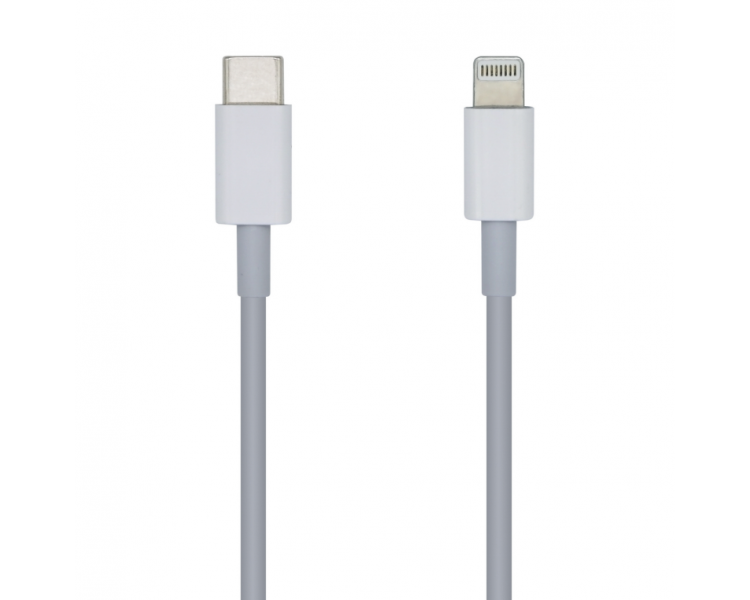 CABLE AISENS USB 20 LIGHTNING M USB C M PD BLANCO 20CM