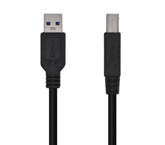 CABLE AISENS USB 30 IMPRESORA TIPO A M B M NEGRO 20M