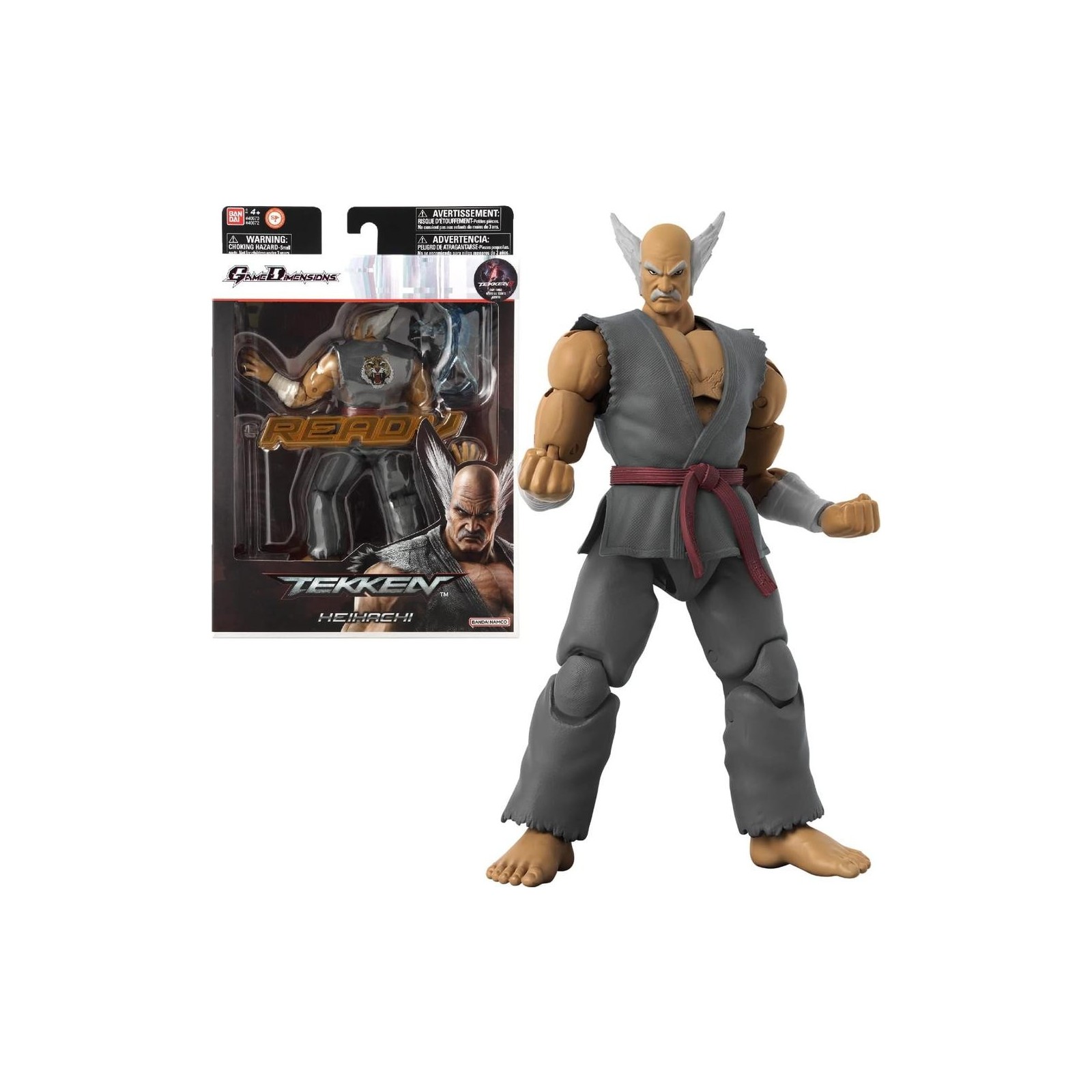 Figura bandai game dimensions tekken heihachi