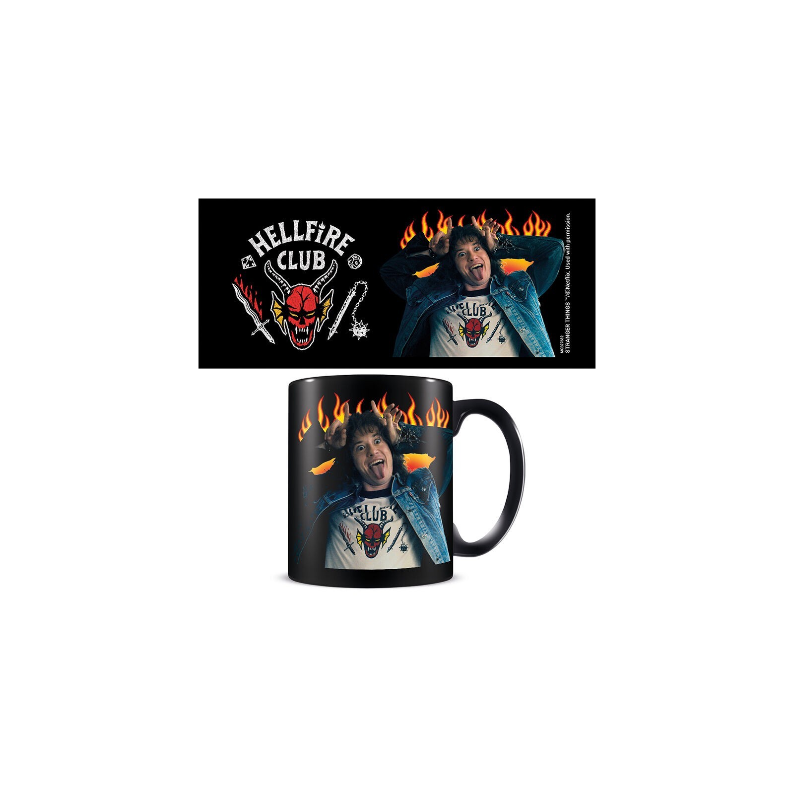 Taza pyramid stranger things eddie helfire