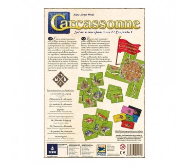 Juego mesa devir carcassonne expansiones reunidas