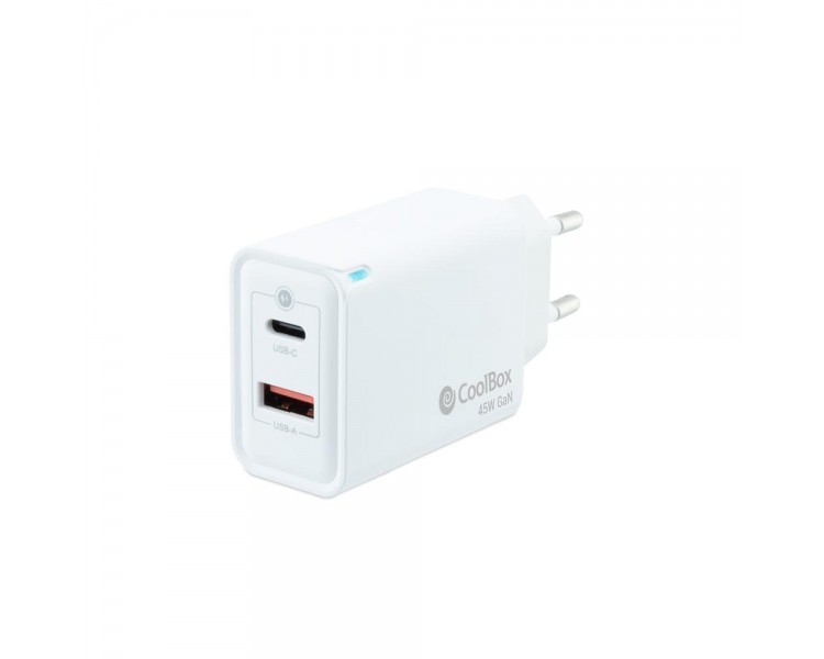 Cargador usb pared coolbox 45w usb