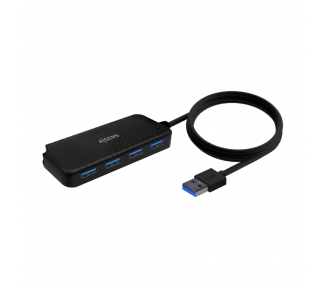 HUB AISENS USB 30 TIPO A M 4XTIPO A H NEGRO 60CM