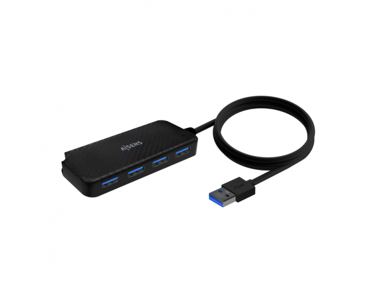 HUB AISENS USB 30 TIPO A M 4XTIPO A H NEGRO 60CM