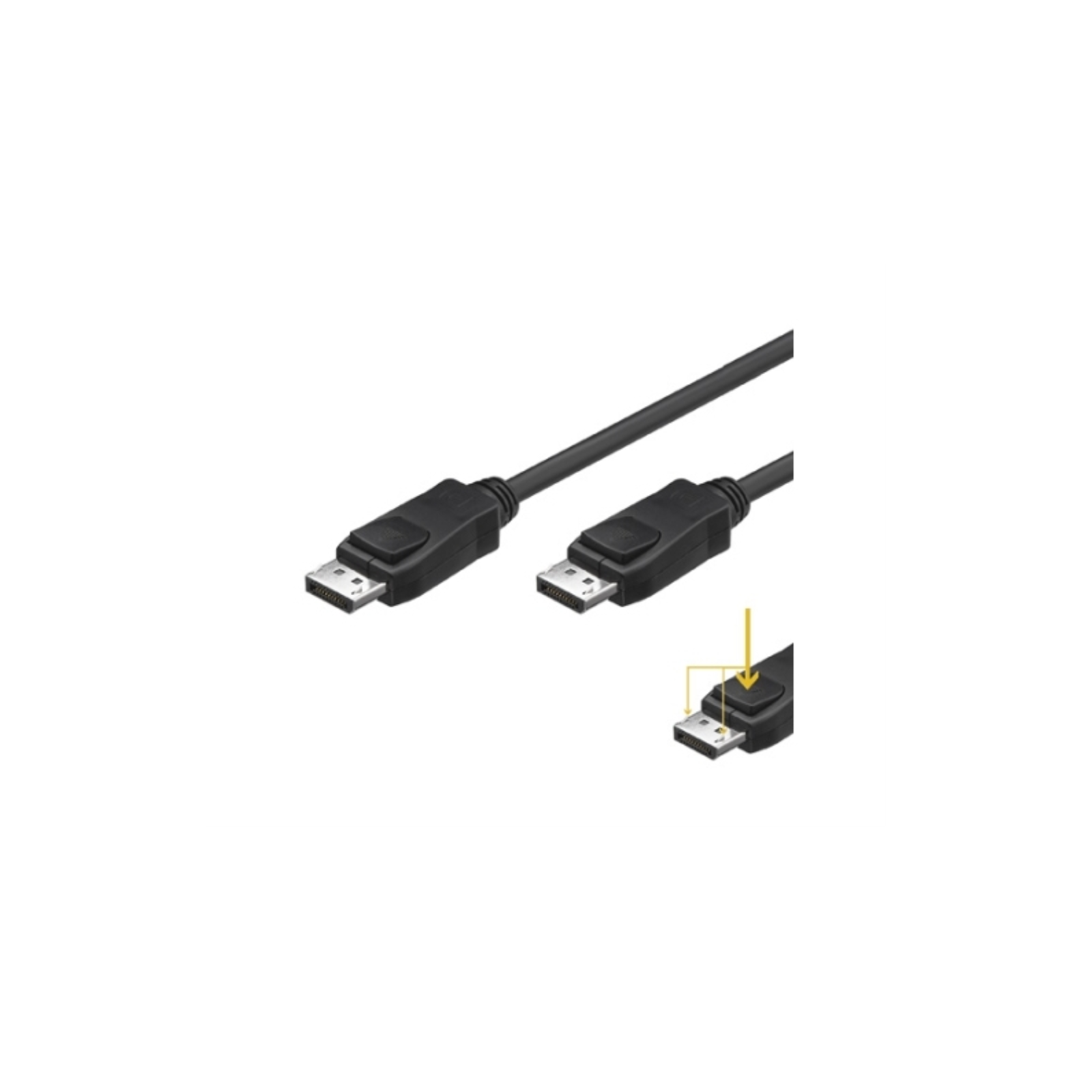 CABLE DISPLAYPORT V12 RESOLUCION 4K A 60HZ 2 METROS COBRE