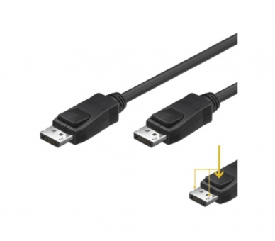 CABLE DISPLAYPORT V12 RESOLUCION 4K A 60HZ 2 METROS COBRE