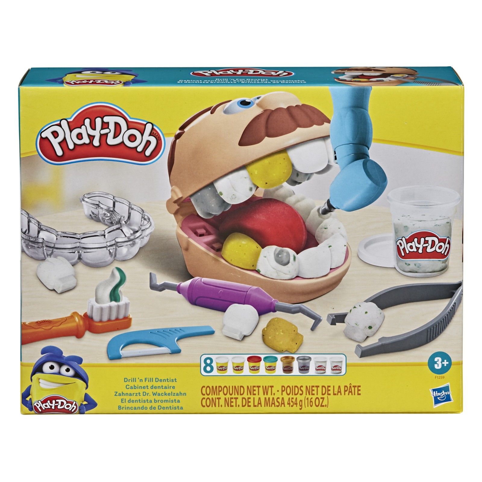 Juego hasbro play doh el dentista bromista