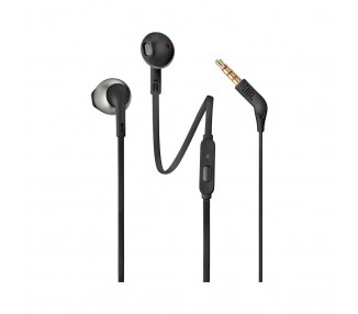 Auriculares intrauditivos jbl t205 black