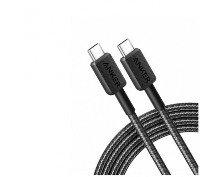 CABLE ANKER 310 USB C A USB C CABLE TRENZADO 09M 240W NEGRO