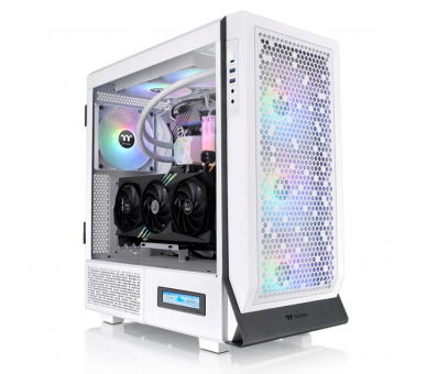 CAJA THERMALTAKE CERES 500 TG ARGB SNOW ATX 2XUSB 30 SIN FUENTE BLANCO