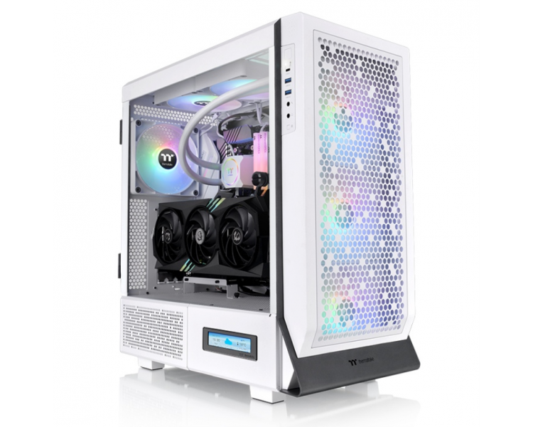 CAJA THERMALTAKE CERES 500 TG ARGB SNOW ATX 2XUSB 30 SIN FUENTE BLANCO