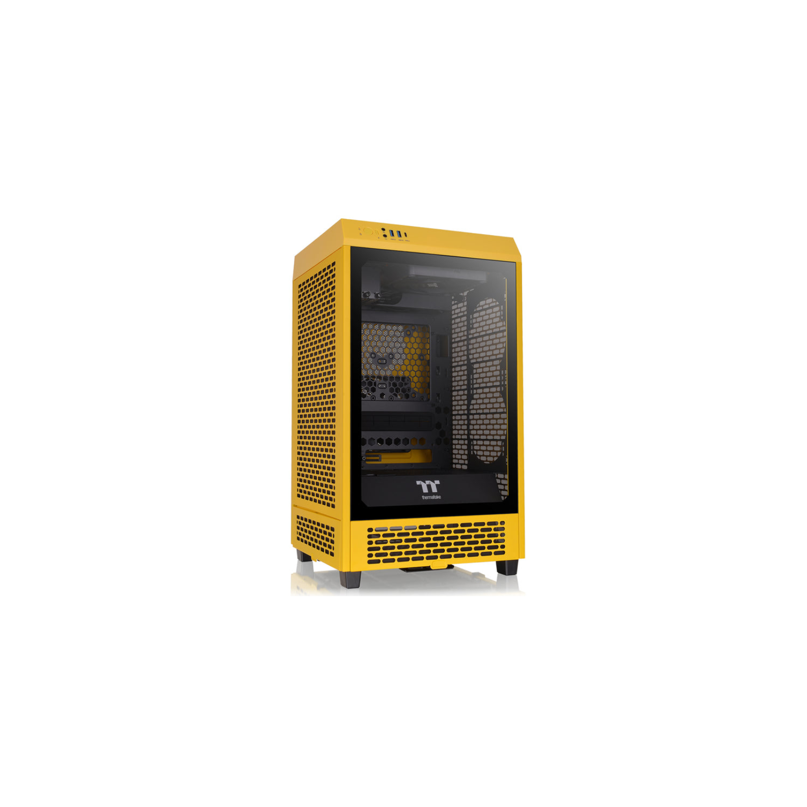 CAJA THERMALTAKE THE TOWER 200 BUMBLEBEE MINI ITX 2XUSBA 32 SIN FUENTE