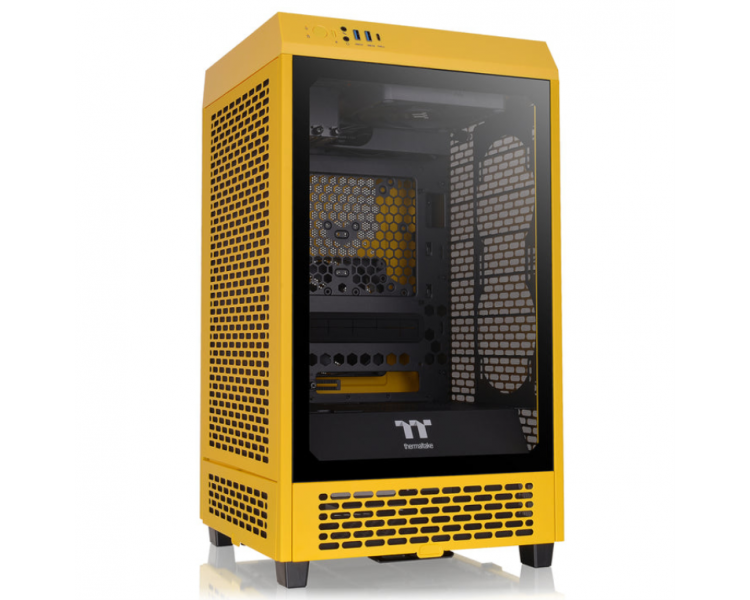 CAJA THERMALTAKE THE TOWER 200 BUMBLEBEE MINI ITX 2XUSBA 32 SIN FUENTE