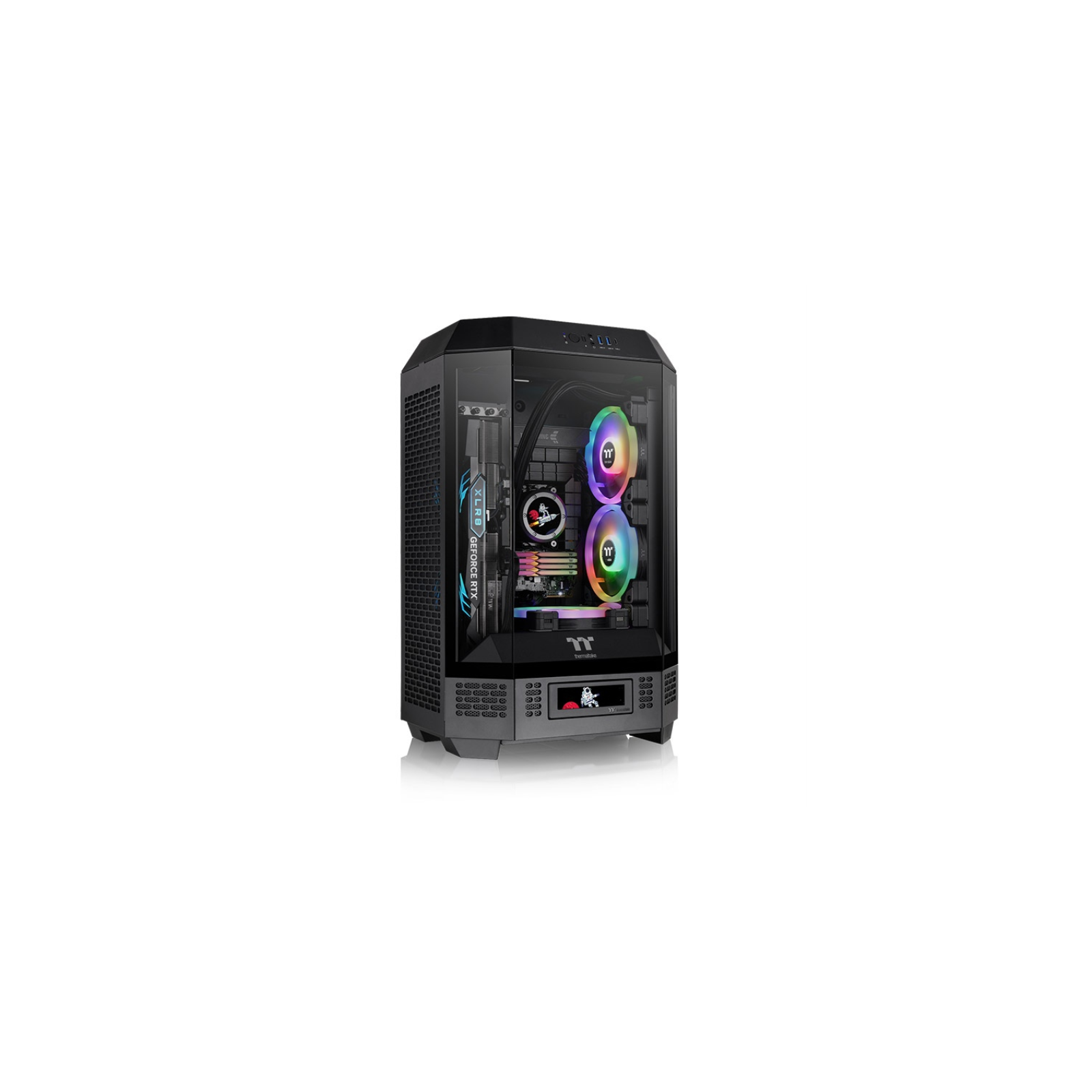 CAJA THERMALTAKE THE TOWER T300 BLACK ATX 2XUSB 30 SIN FUENTE NEGRO