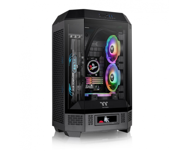 CAJA THERMALTAKE THE TOWER T300 BLACK ATX 2XUSB 30 SIN FUENTE NEGRO