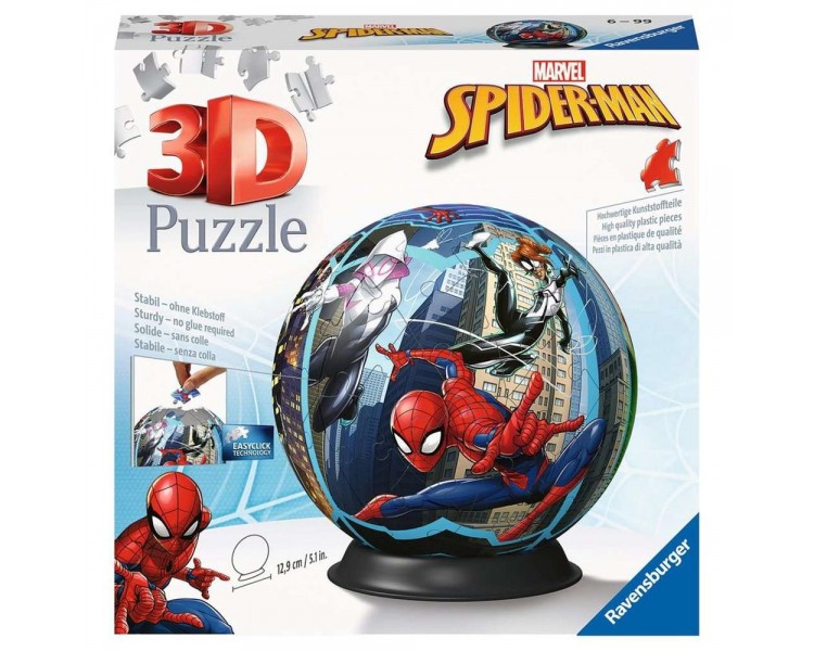Puzzle 3d ravensburger puzzle ball spiderman