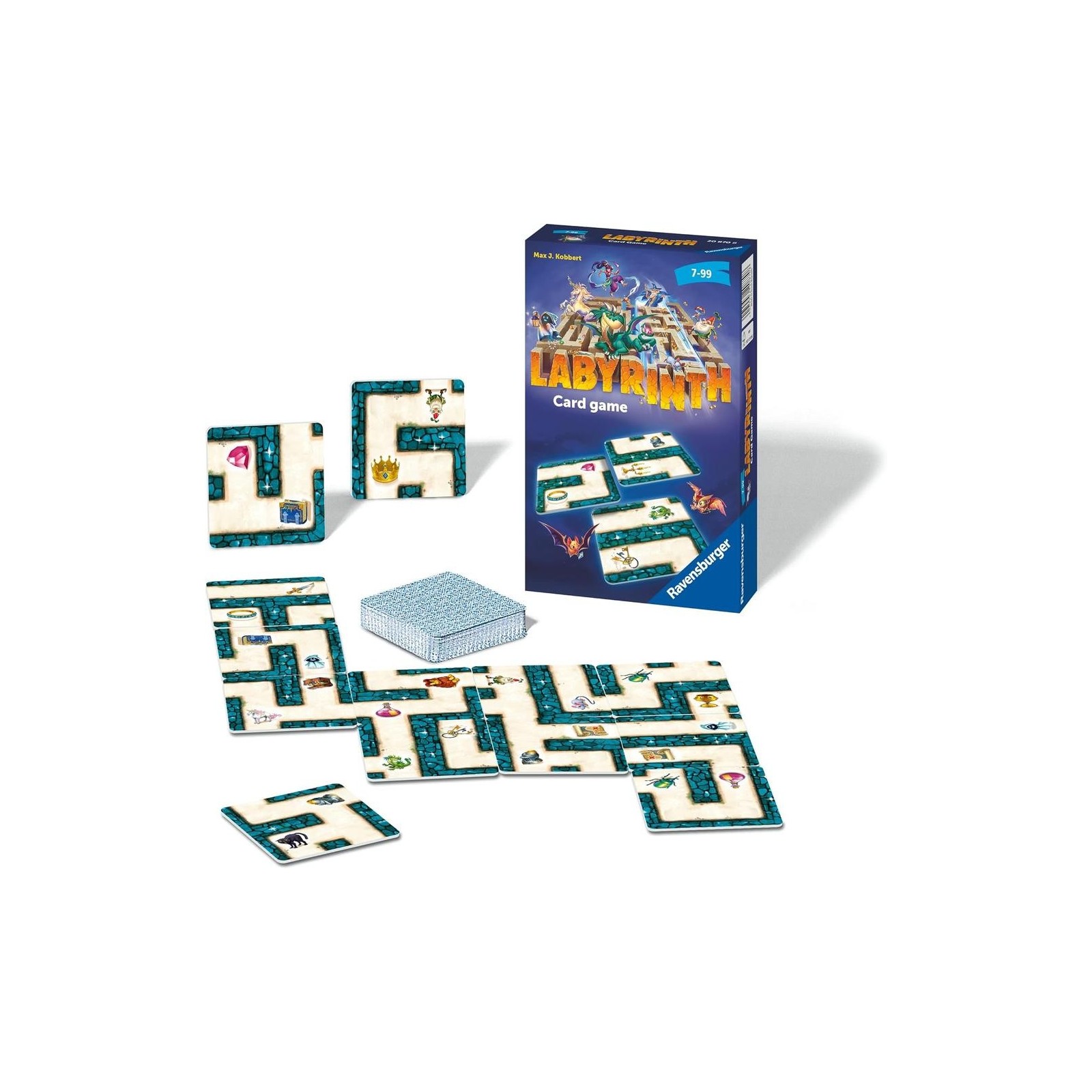 Juego cartas ravensburger labyrinth formato viaje