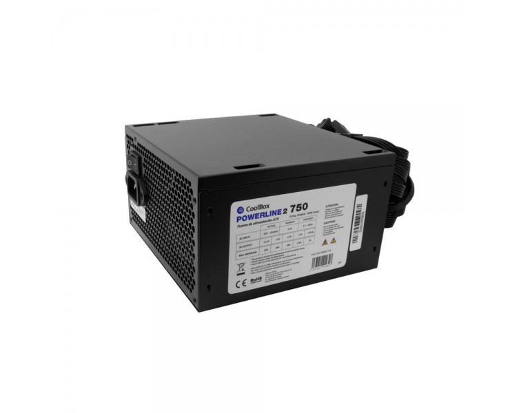 Fuente alimentacion coolbox powerline2 black 750 750w