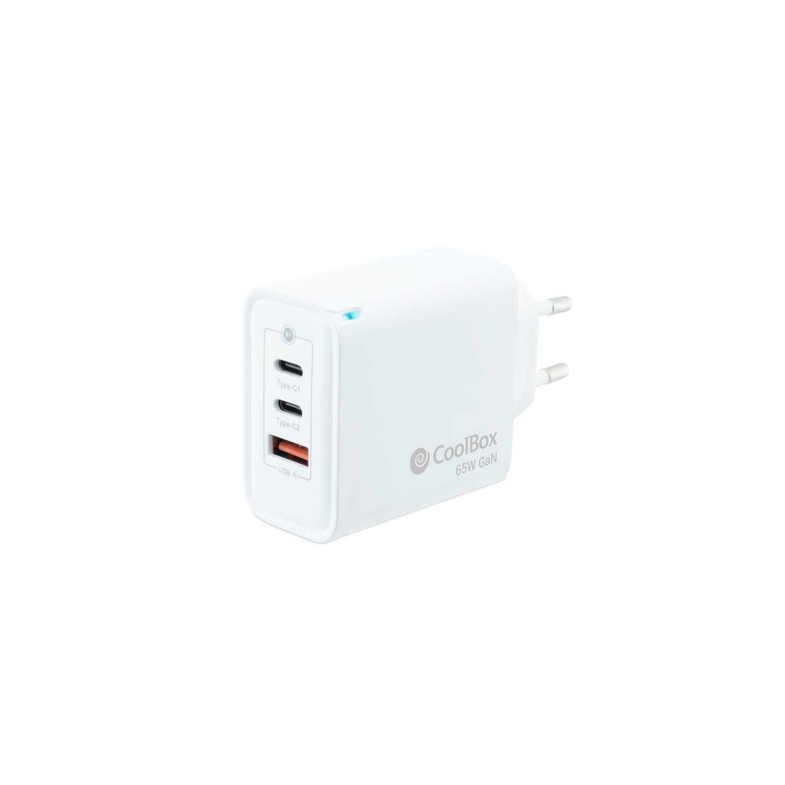 Cargador usb pared coolbox 65w 2