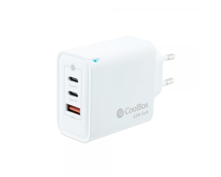 Cargador usb pared coolbox 65w 2