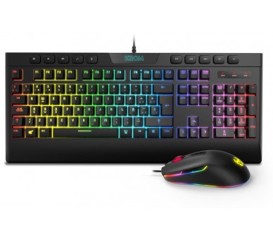 Pack krom rgb teclado membrana y