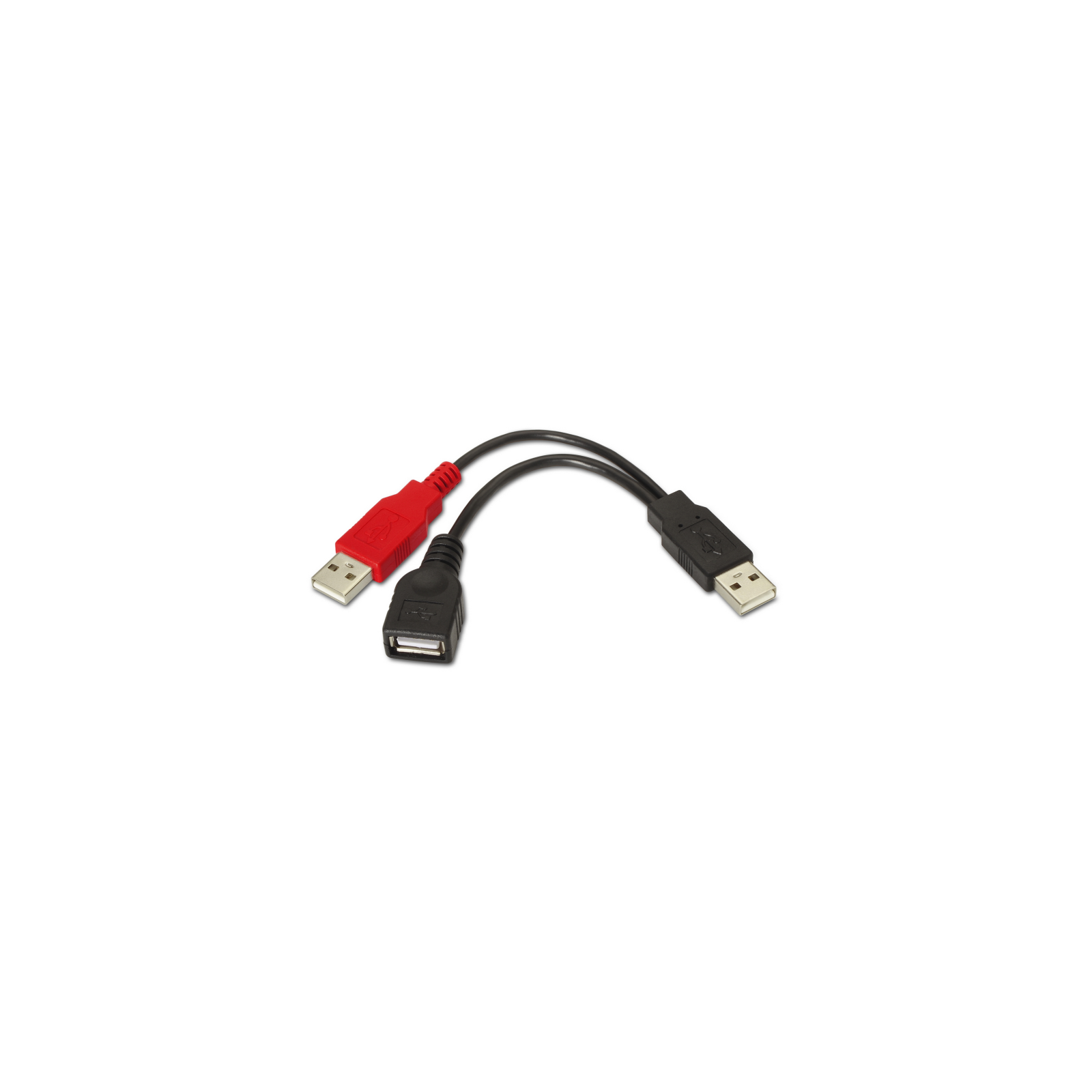 CABLE AISENS USB 20 A MA ALIMENTACION M A H NEGRO 15CM