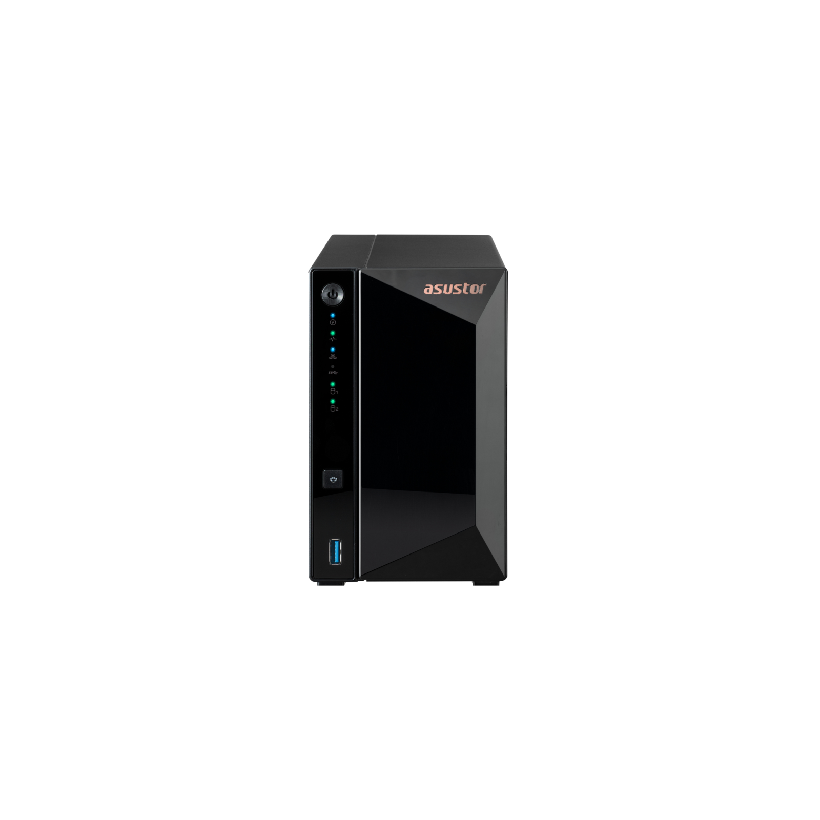 NAS ASUSTOR TOWER 2 BAY QUAD CORE 14GHZ 2GB DDR4 25GBE X1 USB32