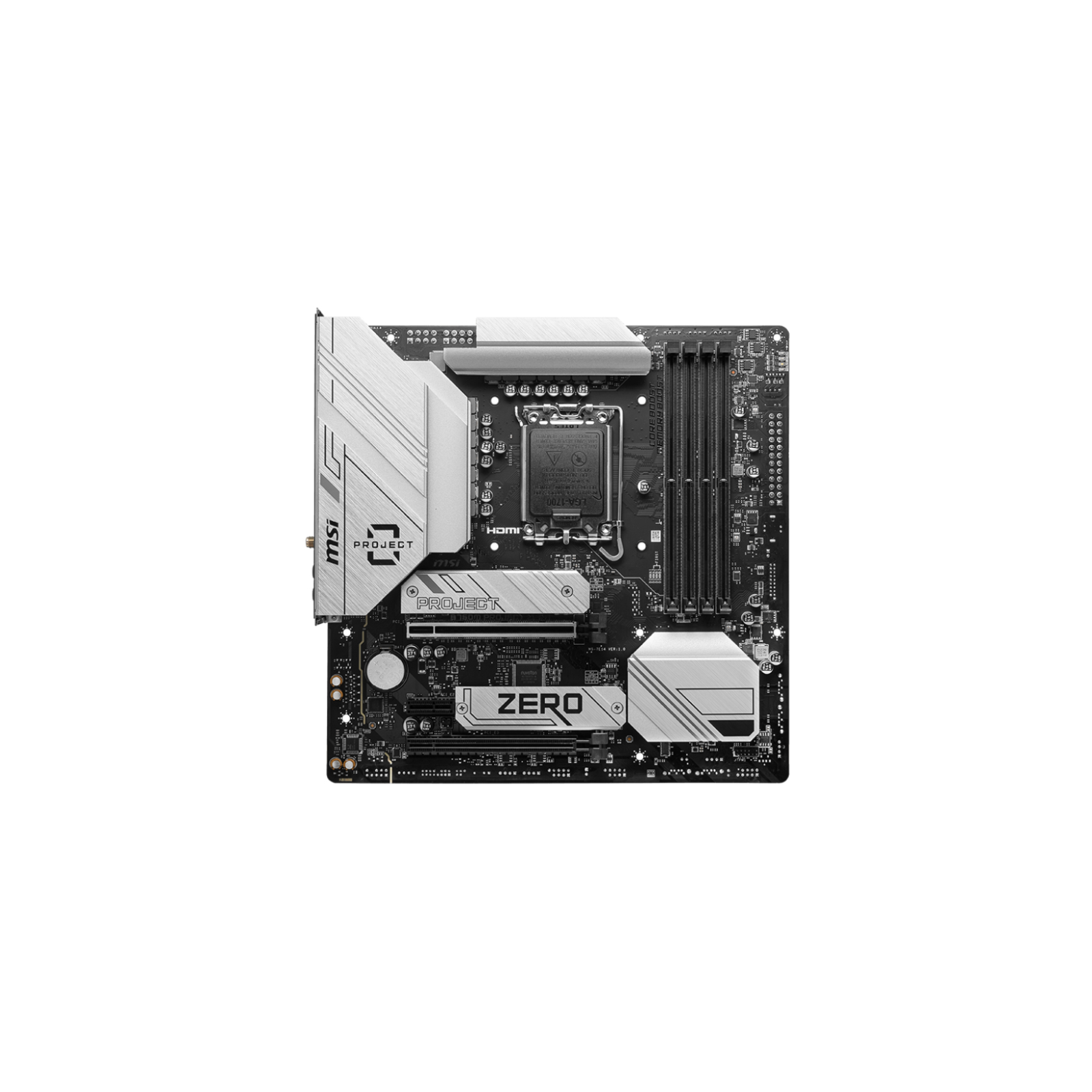 PLACA BASE MSI B760M PROJECT ZERO 1700 MATX 4XDDR5