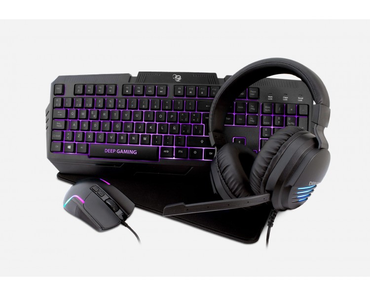 Kit teclado raton auriculares