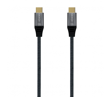 CABLE AISENS USB 32 GEN2x2 ALU 20GBPS 8K30HZ 5A 100W USB C 06M