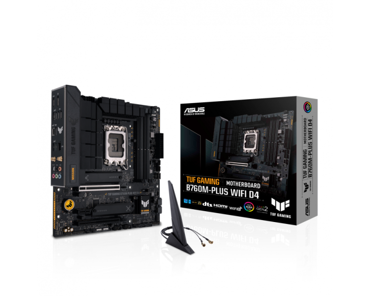 PLACA BASE ASUS TUF GAMING B760M PLUS WF D4 1700 MATX 4XDDR4