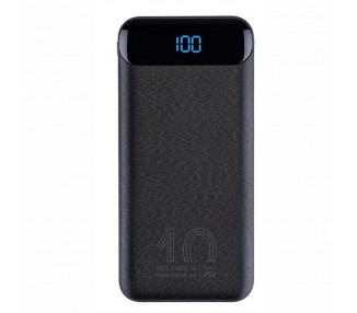 Powerbank rivacase va2540 10000mah lcd negro