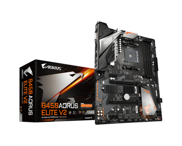 PLACA BASE GIGABYTE B450 AORUS ELITE V2 AM4 ATX 4XDDR4