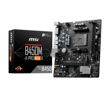 PLACA BASE MSI B450M A PRO MAX II AM4 MATX 2XDDR4