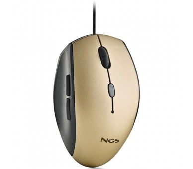 Raton ngs wired ergo silent mouse