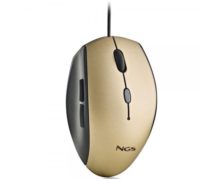 Raton ngs wired ergo silent mouse