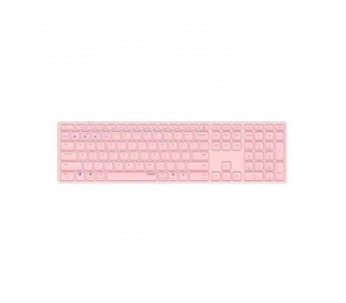 Teclado rapoo e9800m rosa inalambrico