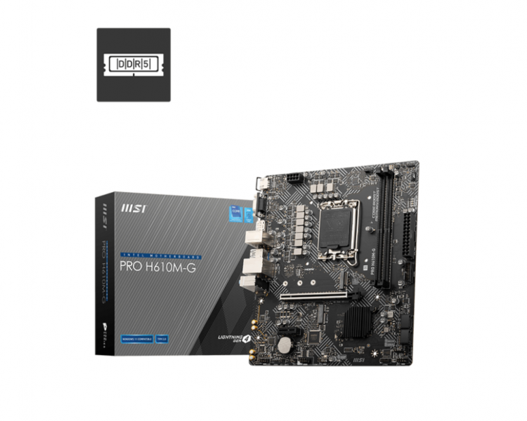 PLACA BASE MSI PRO H610M G 1700 MATX 2XDDR5