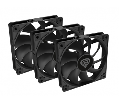 VENTILADOR CAJA GENESIS OXAL 120 NEGRO ALTO RENDIMIENTO 120 MM PACK 3 UDS