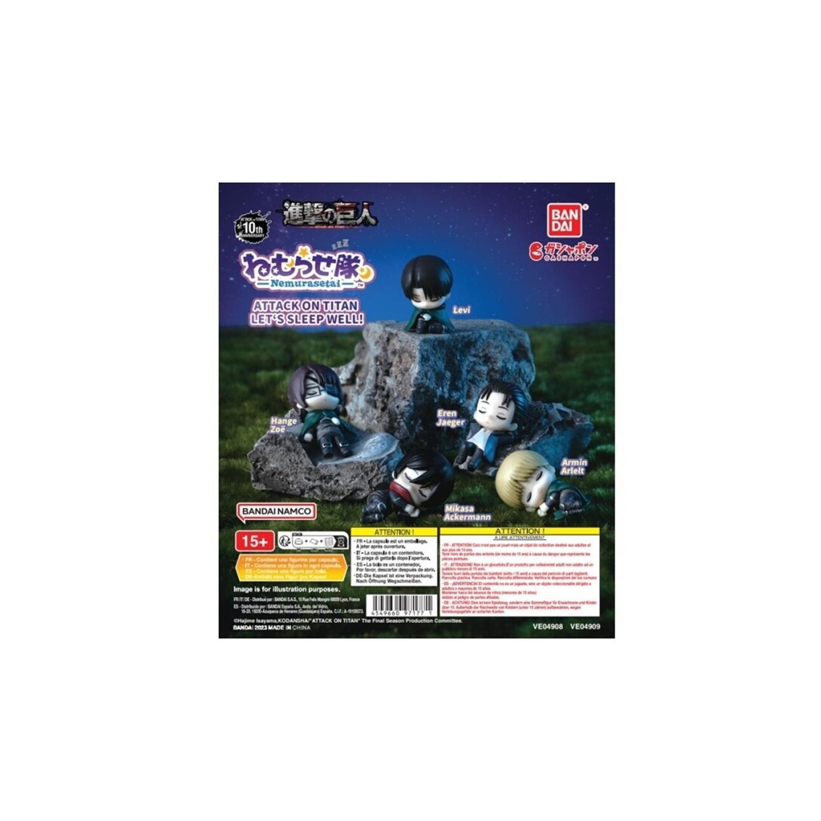 Set gashapon lote 30 articulos attack