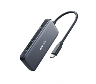 HUB USB ANKER TIPO C A 2x USB 30 1x HDMI 1x SD microSD NEGRO