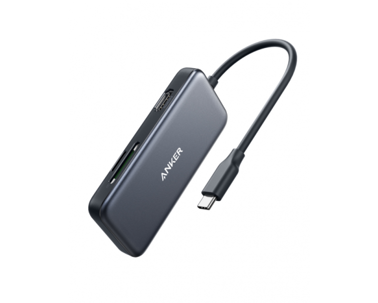 HUB USB ANKER TIPO C A 2x USB 30 1x HDMI 1x SD microSD NEGRO