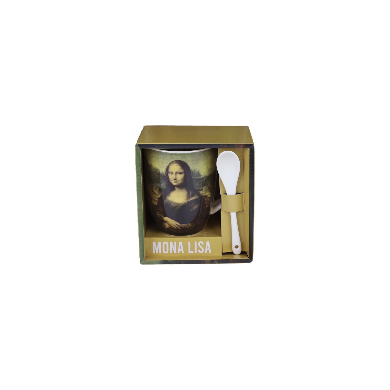 Taza ceramica con cuchara enesco mona