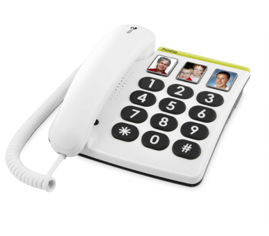 TELEFONO FIJO DORO PHONE EASY 331PH 1 BLANCO