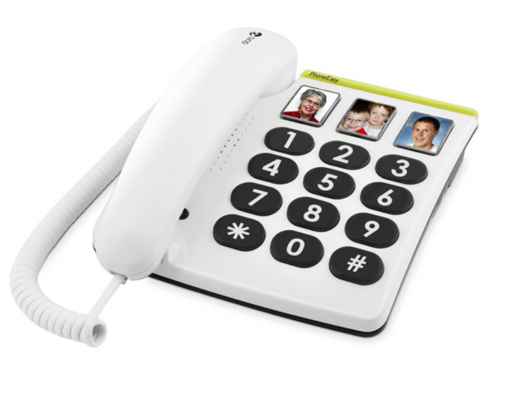 TELEFONO FIJO DORO PHONE EASY 331PH 1 BLANCO