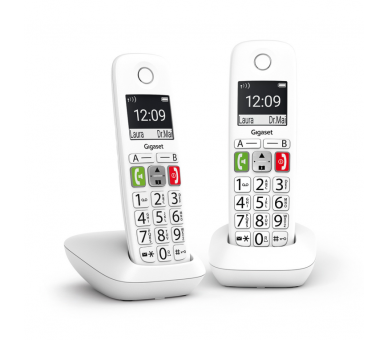 TELEFONO GIGASET E290 DUO INALAMBRICO BLANCO TECLAS GRANDES